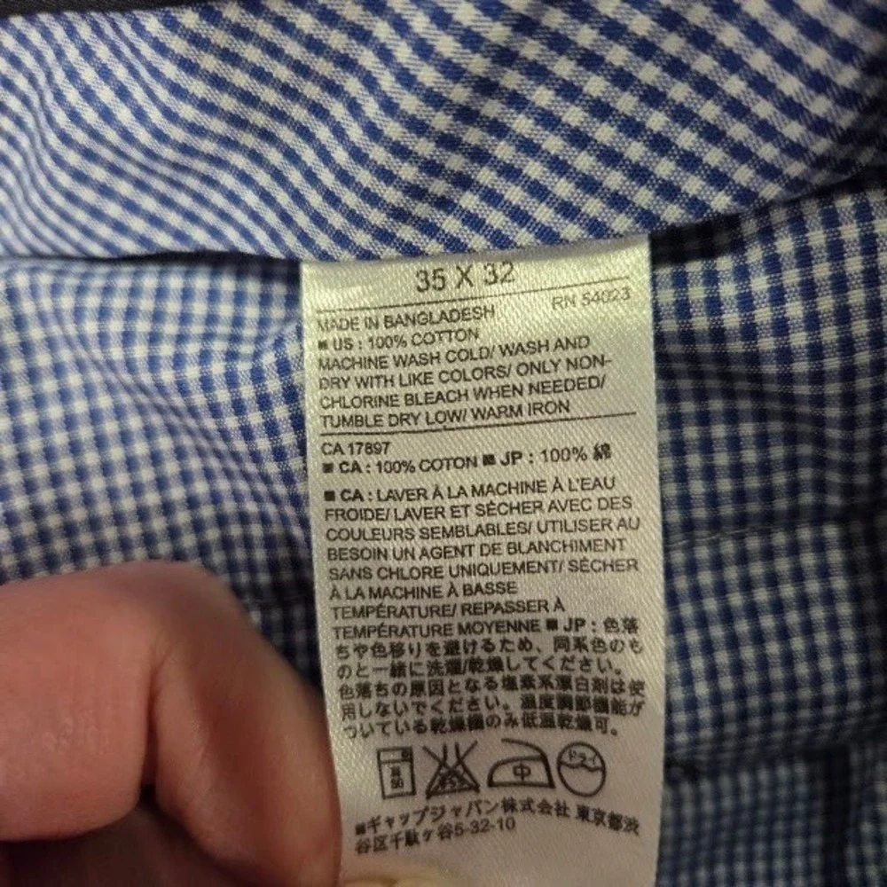 Banana Republic Chinos Mens 35x32 Black Non-Iron Tailored Slim Fit Cotton Pants